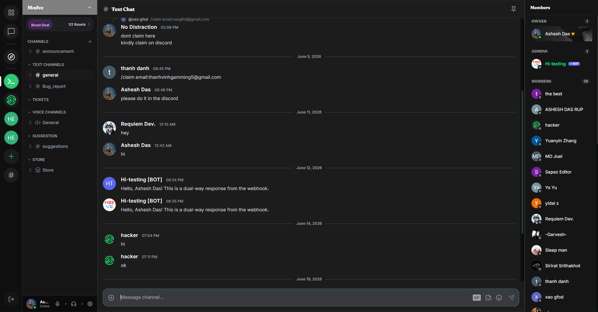 App Interface - Chat