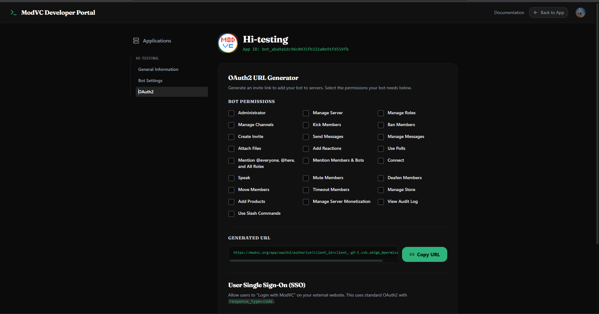 Building on MODVC: Stateless Bot API & OAuth2 SSO