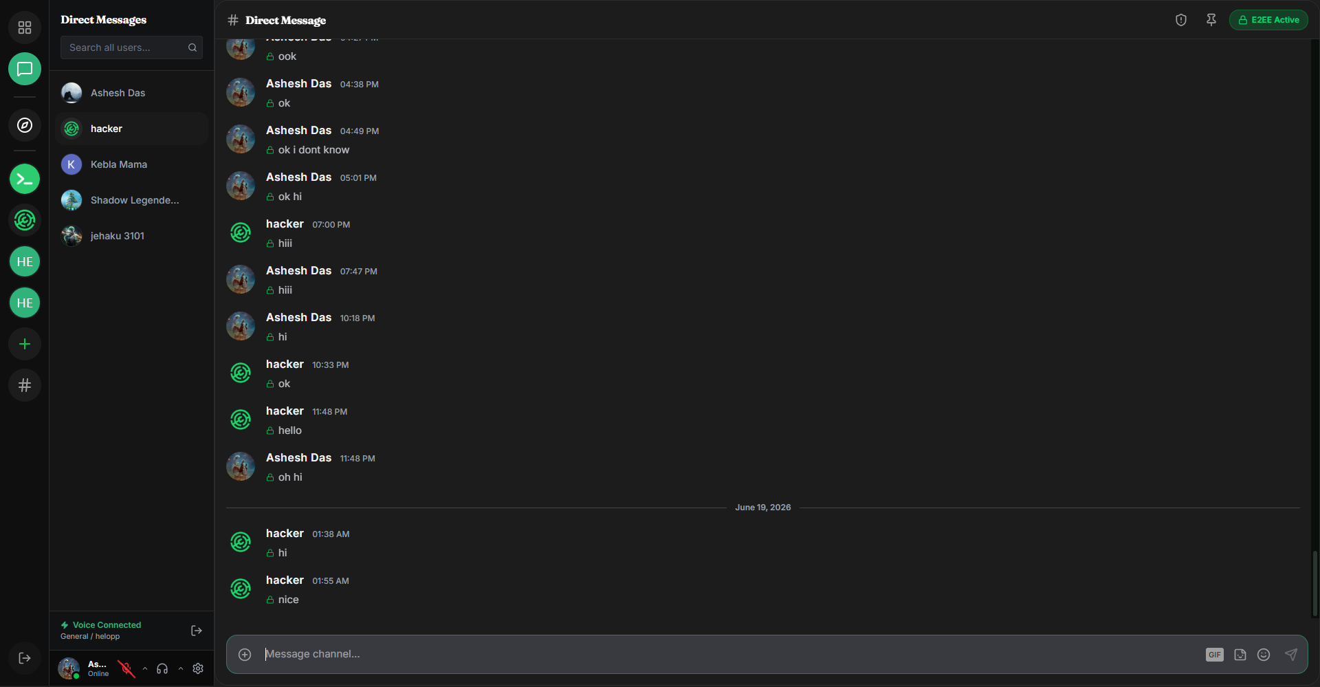 App Interface - DM