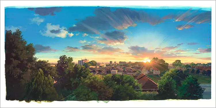 Sunlit Roofs and Whispers of Dawn