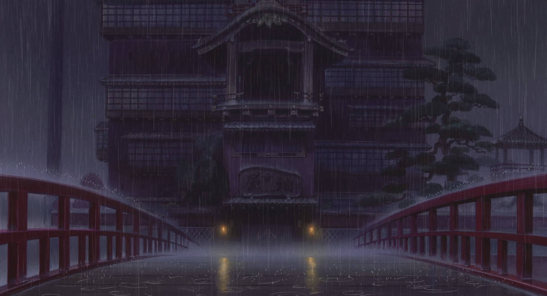 Whispers of Rain on a Sacred Bridge