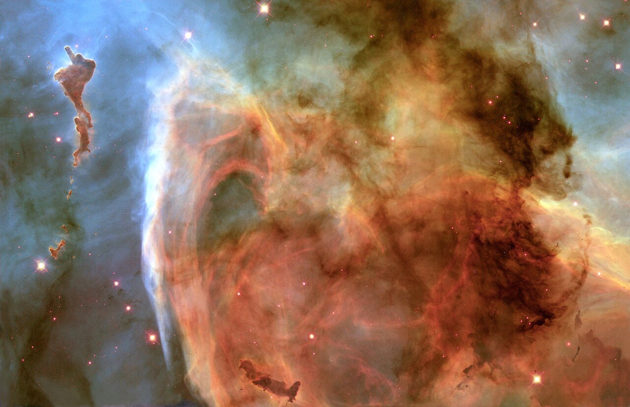 Light and shadow in the Carina Nebula