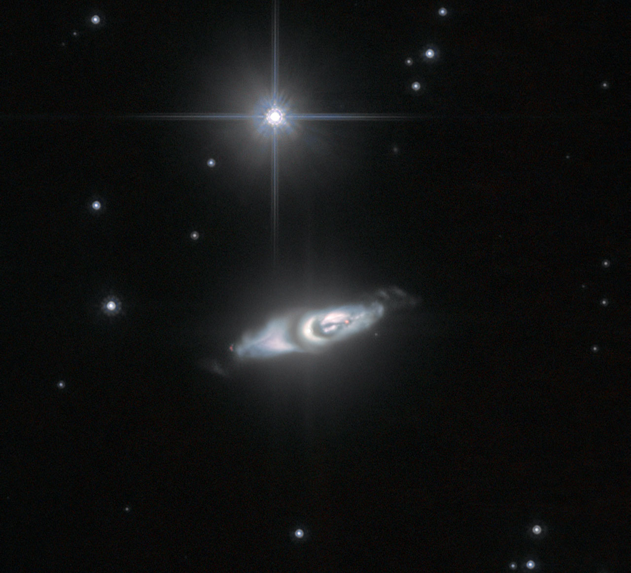 The very curious creation of an ageing star