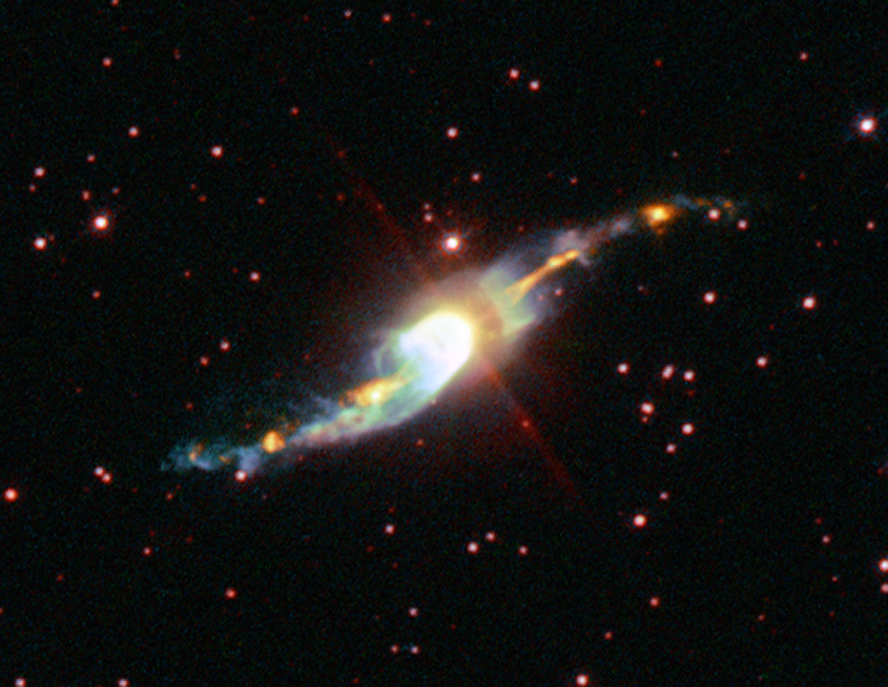The mysterious 'Garden-sprinkler' nebula