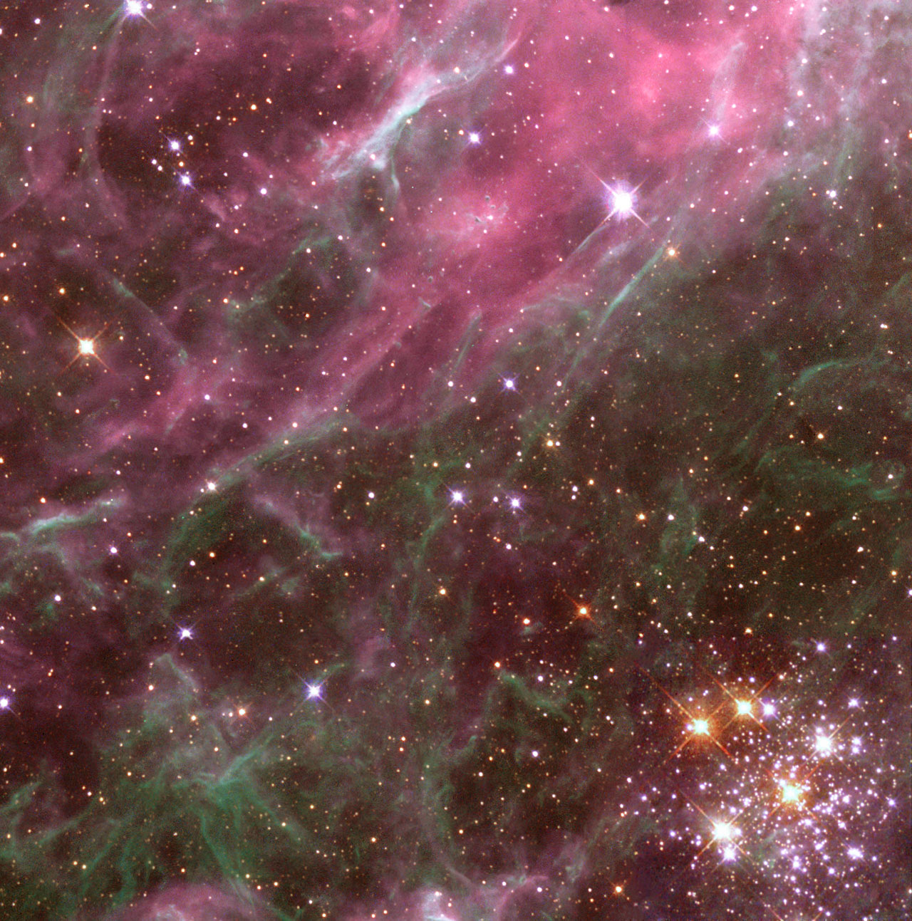 Multiple generations of stars in the Tarantula Nebula