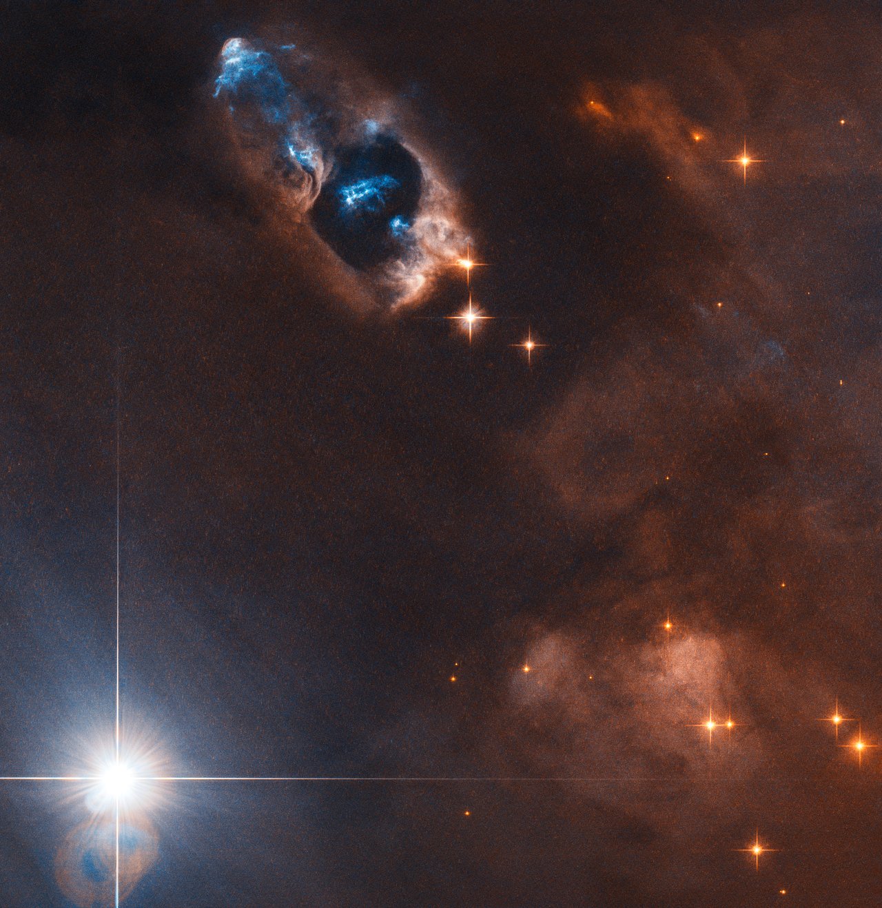 The smoking gun of a newborn star