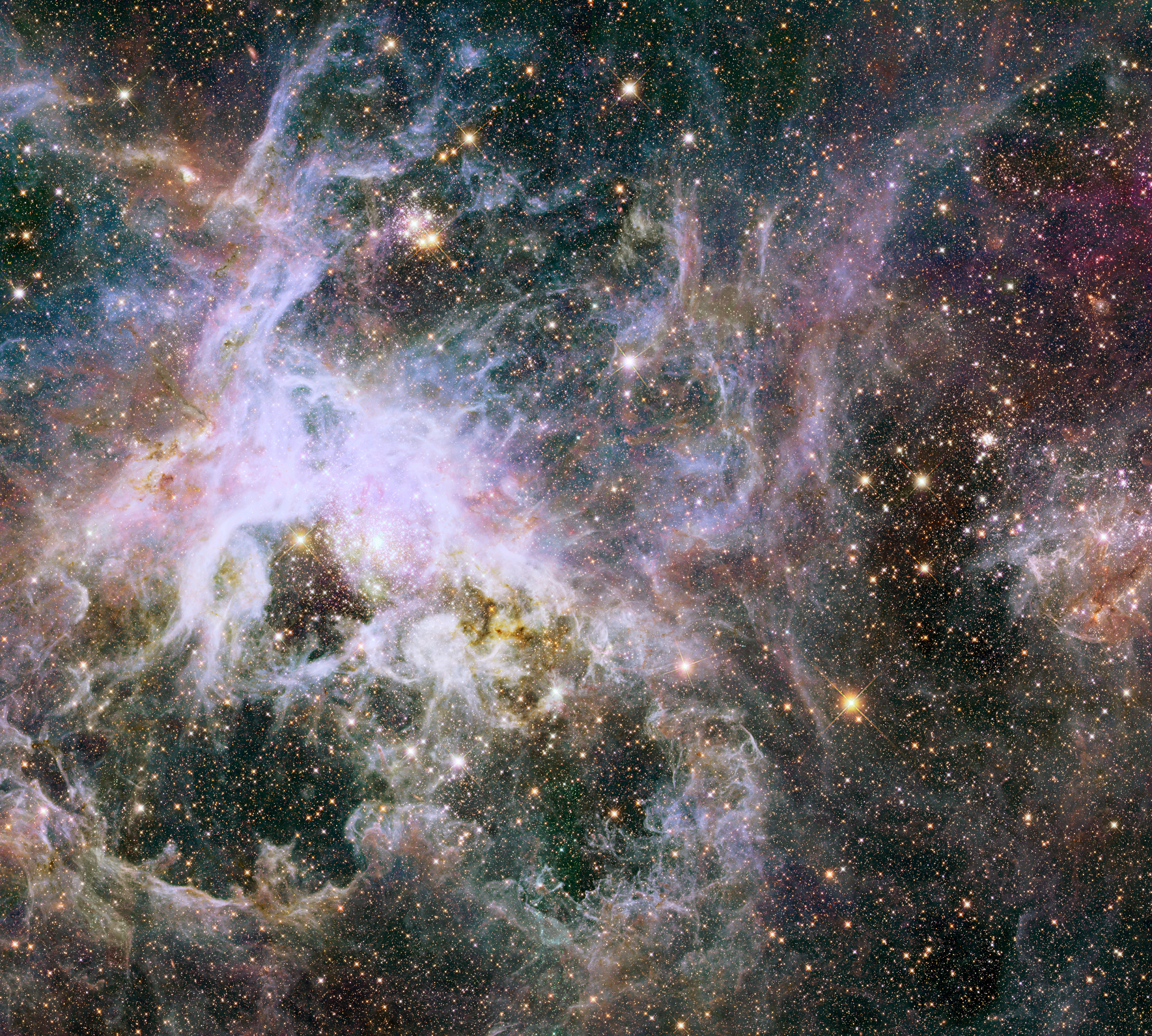 New Hubble infrared view of the Tarantula Nebula