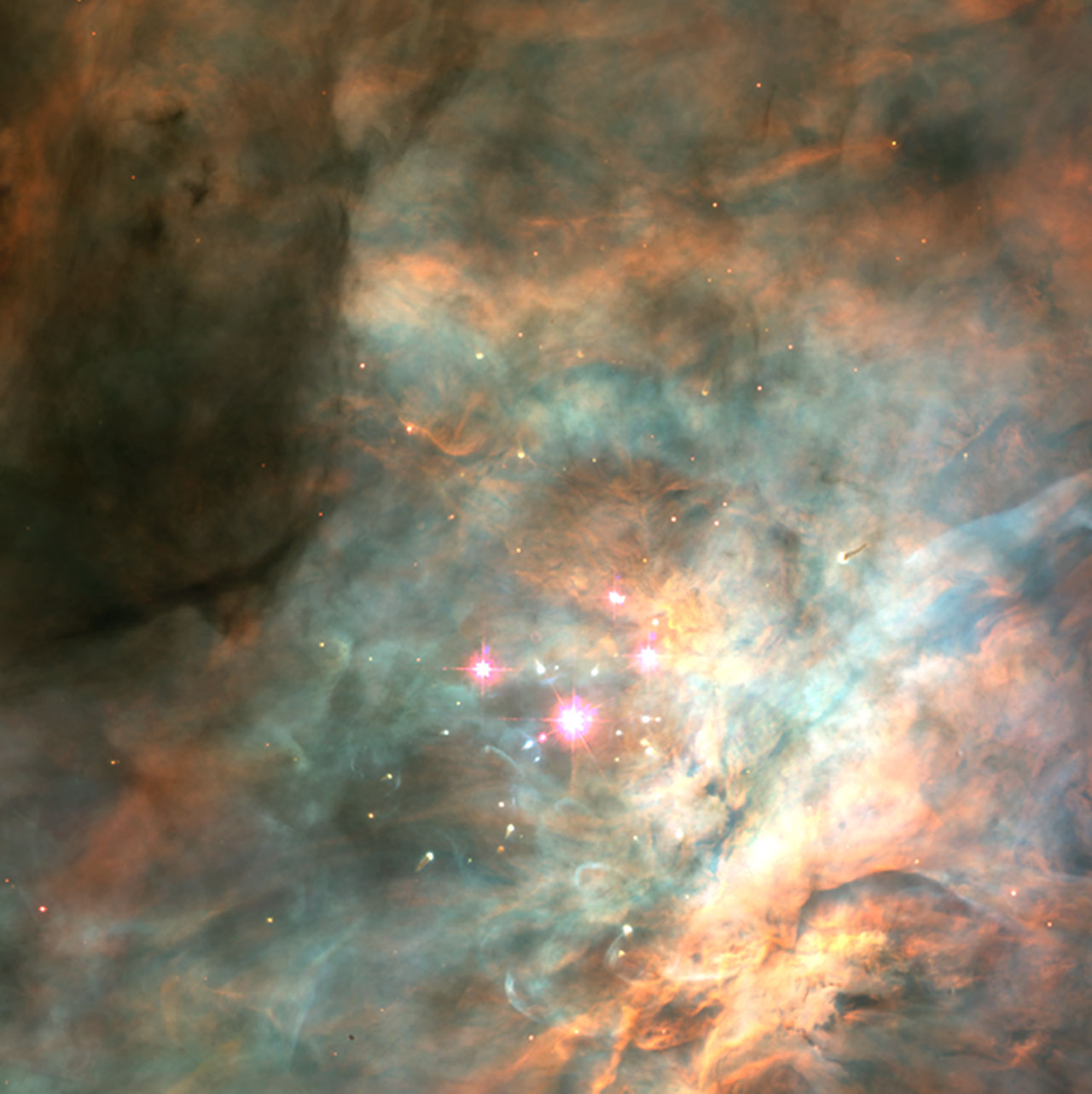 Trapezium Cluster in the Orion Nebula