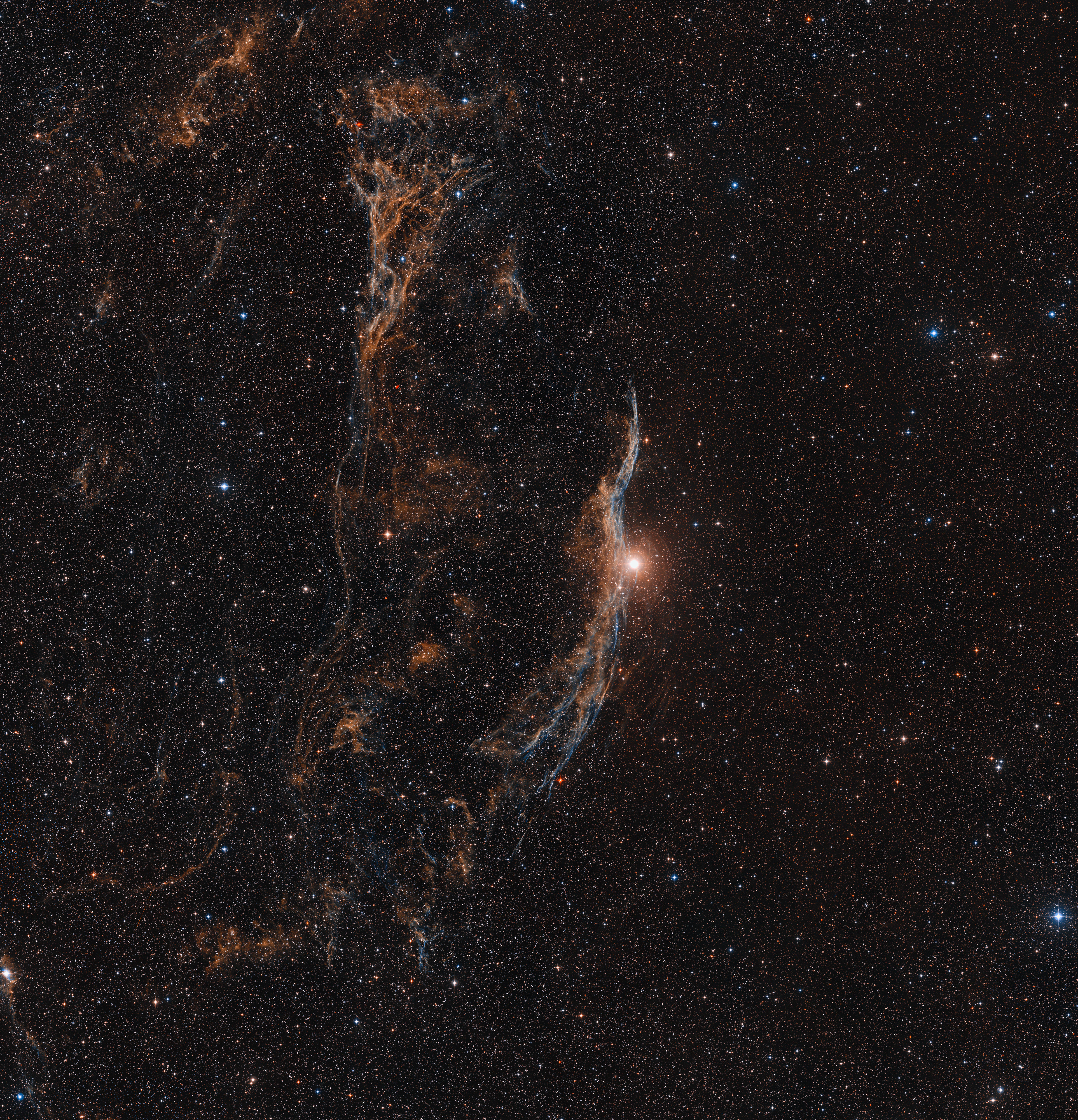 The Veil Nebula (ground-based view)