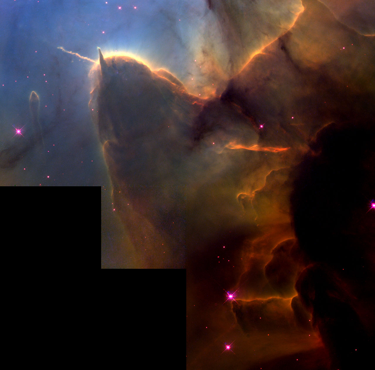 The Trifid Nebula: stellar sibling rivalry