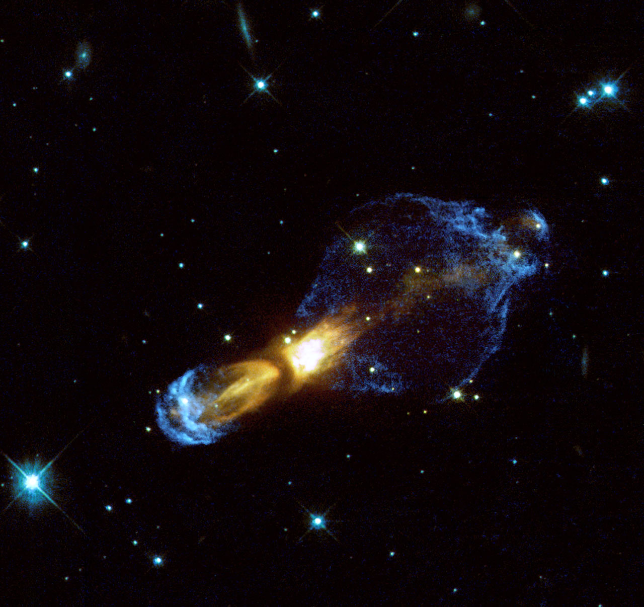 Hubble reveals previously unseen shocks