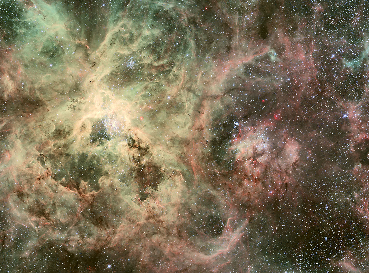 Homeless star in 30 Doradus (ground-based image)