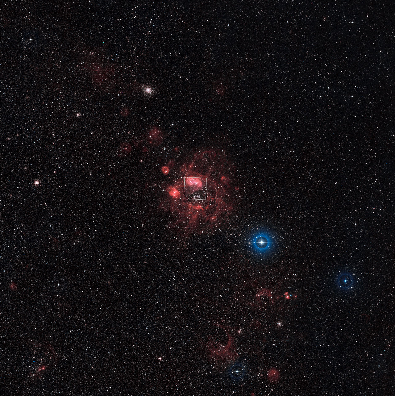 Overview of the Large Magellanic Cloud (annotated)