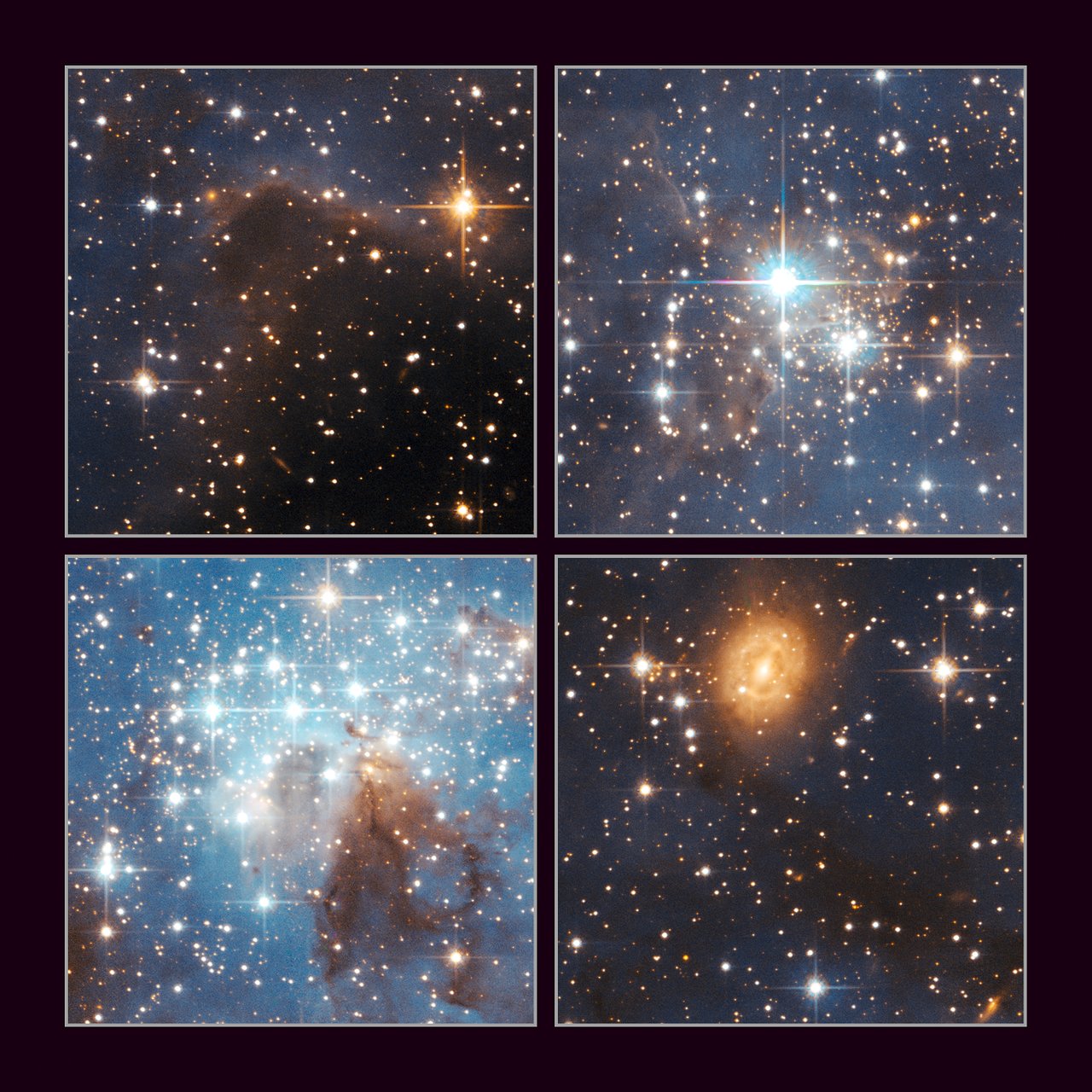 Large and small stars in harmonious coexistence