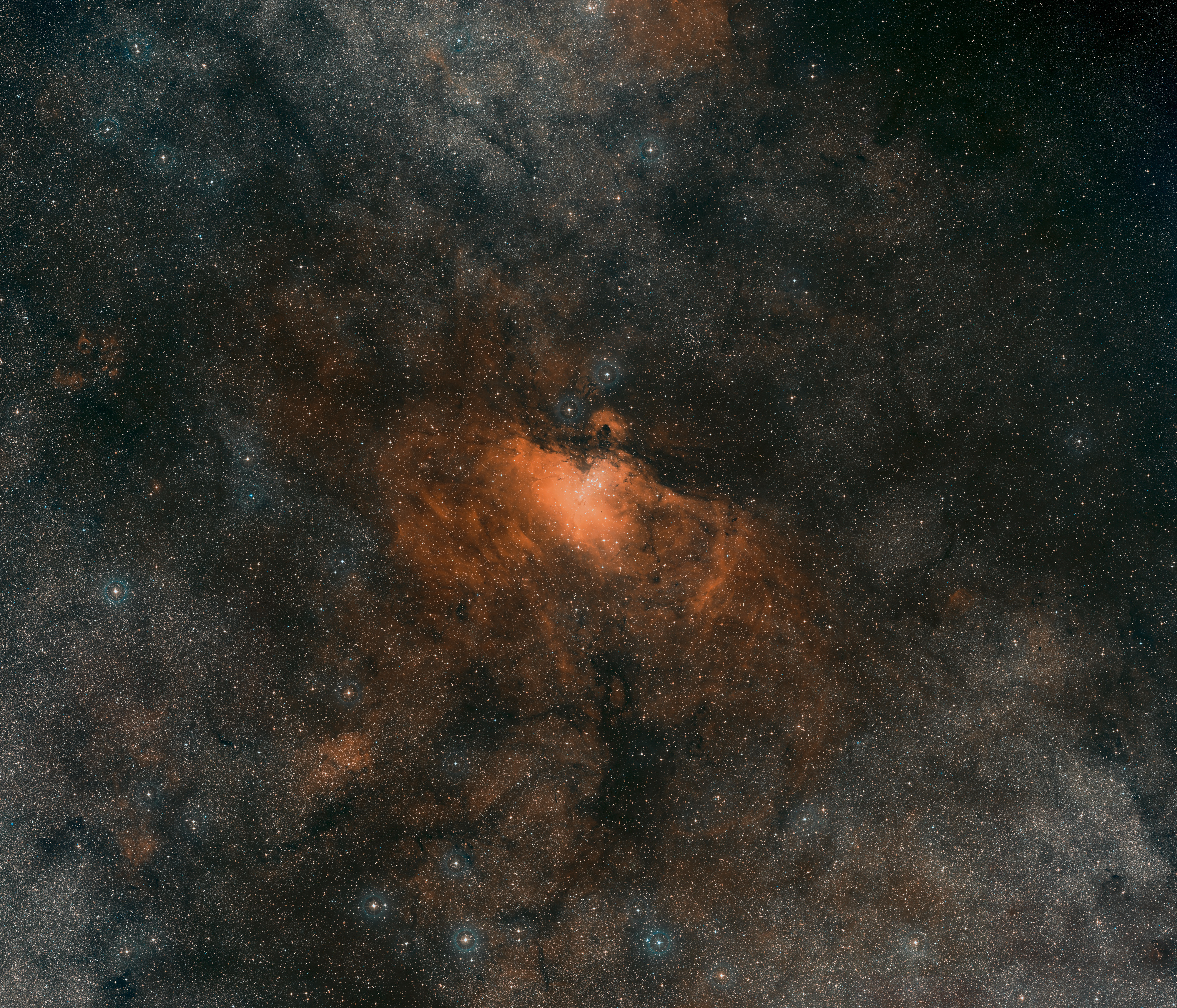 Digitized Sky Survey Image of the Eagle Nebula