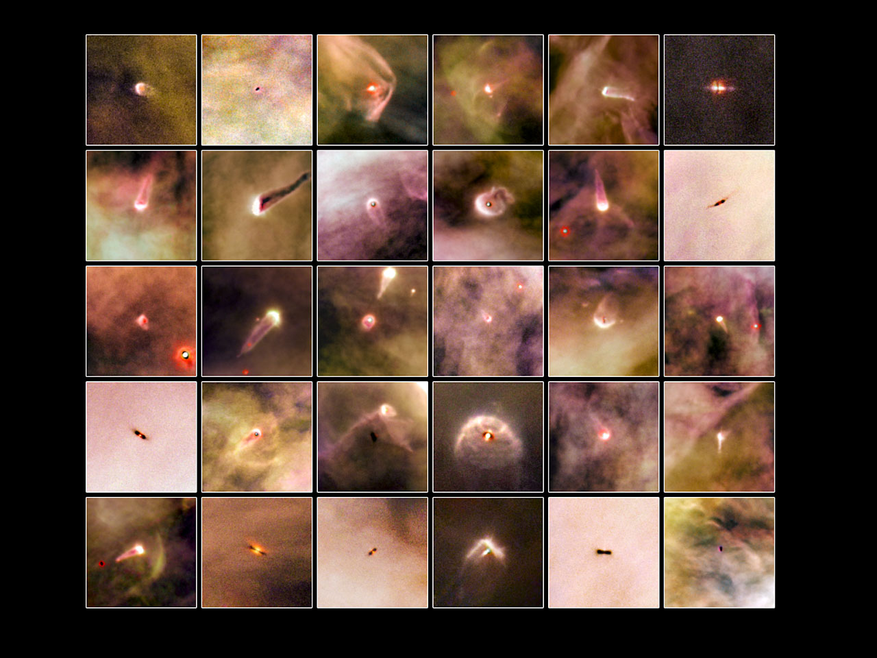 Orion Nebula proplyd atlas