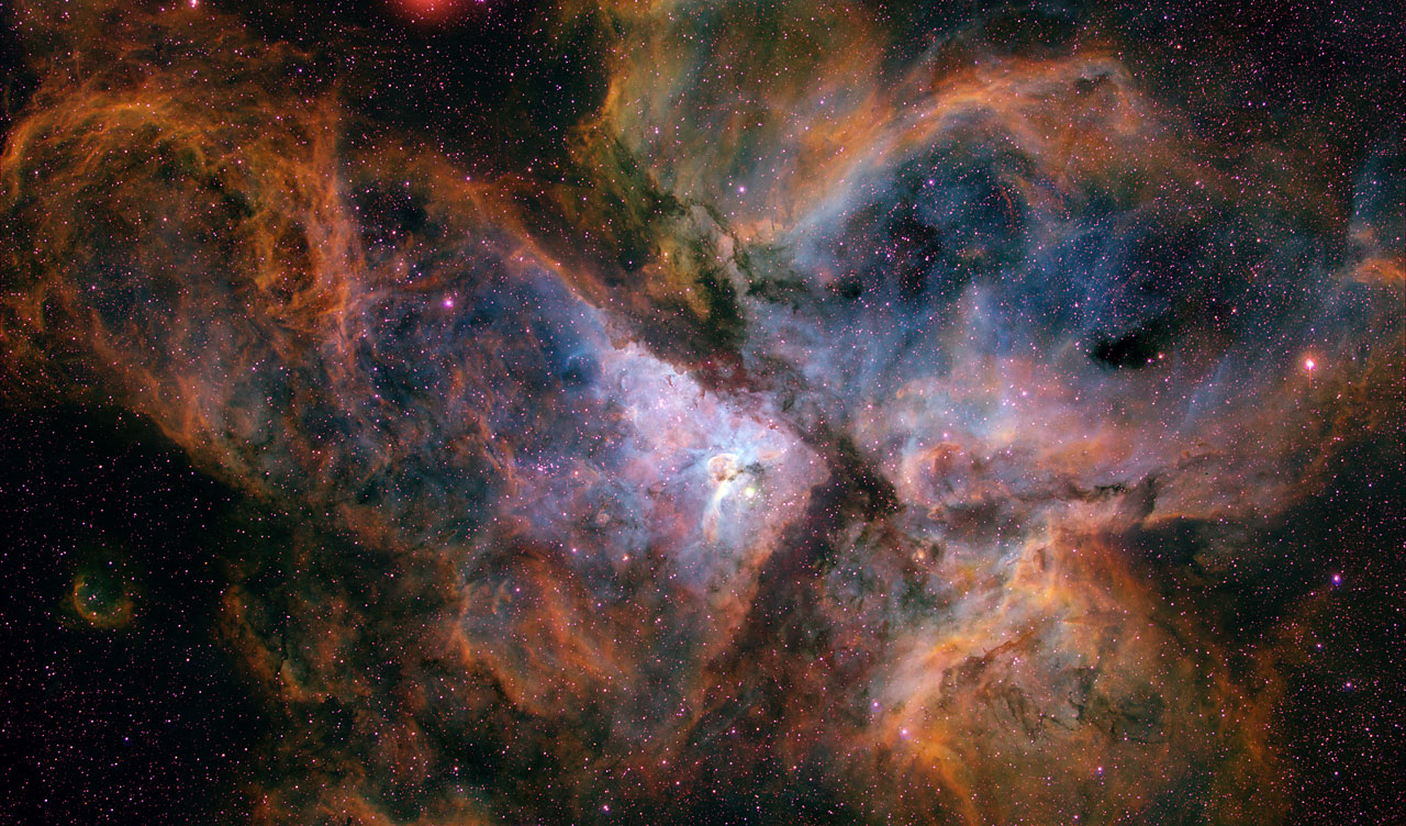 The Carina Nebula from the ground