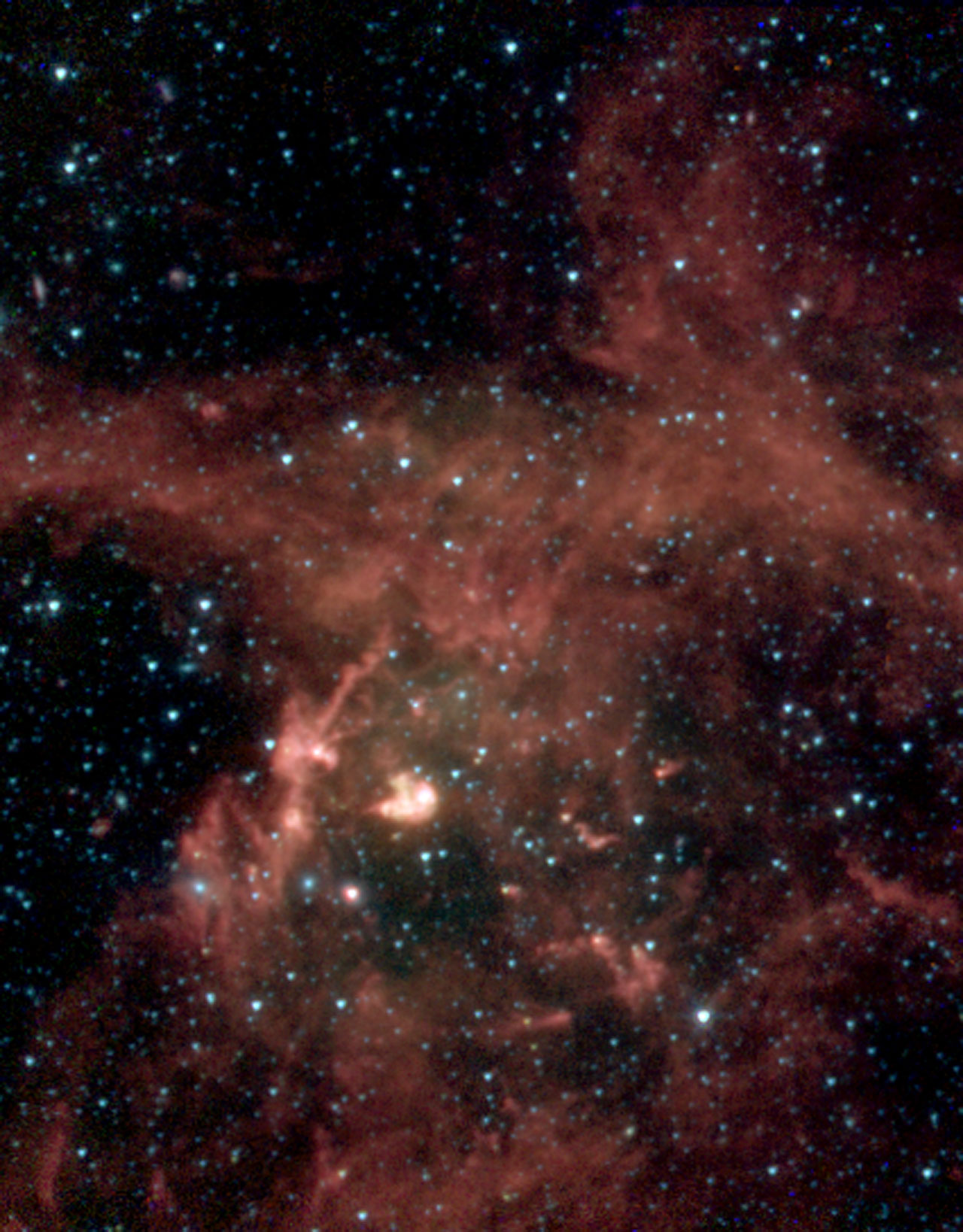 N 63A: Spitzer Space Telescope