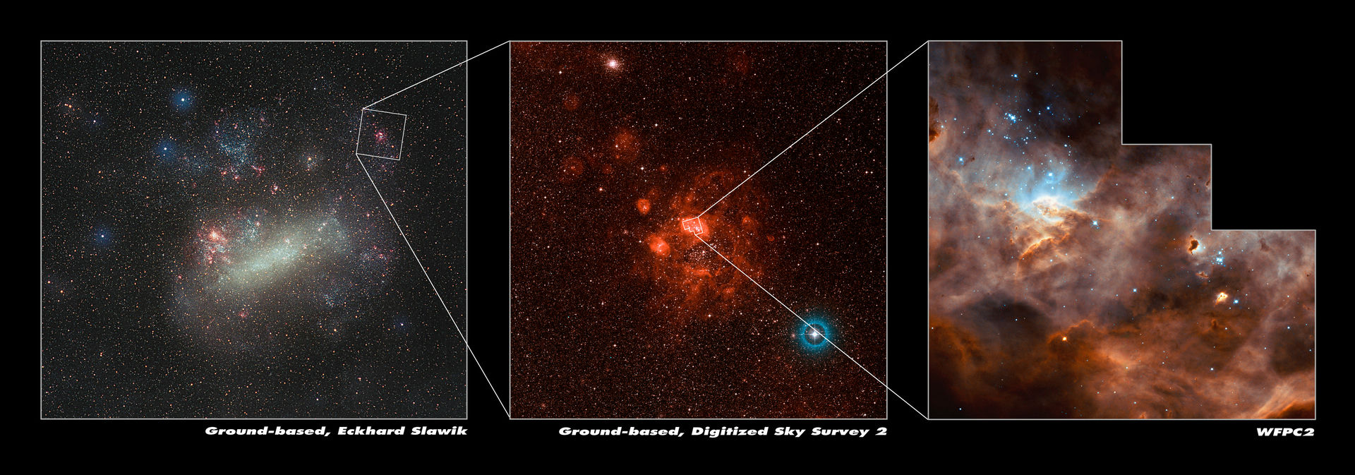 N11B's position in the Large Magellanic Cloud