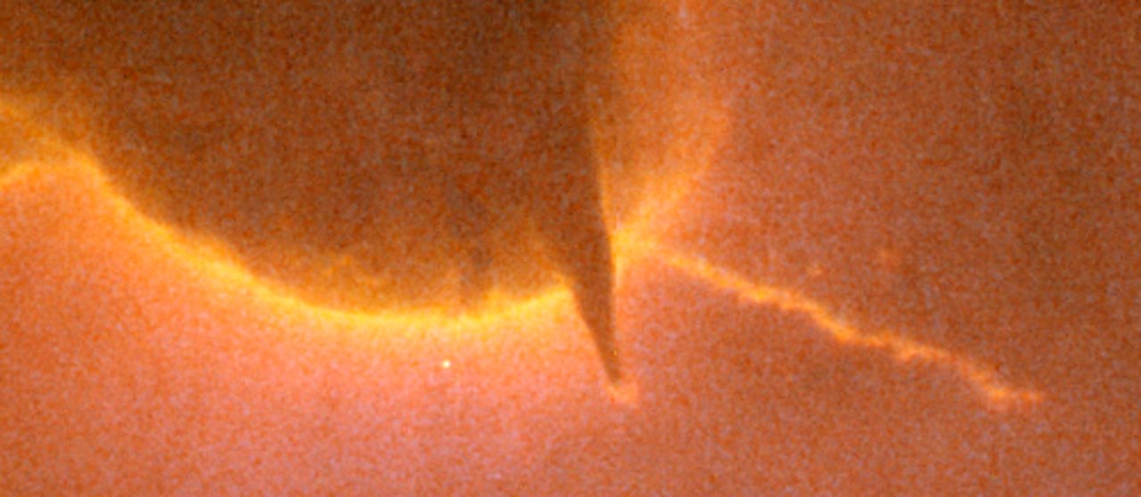 Closeup of Jet in Trifid Nebula