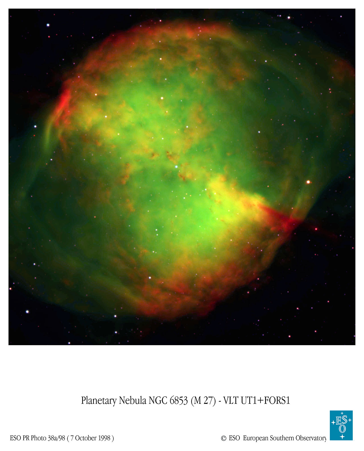 VLT Image of Dumbbell Nebula (ground-based image)