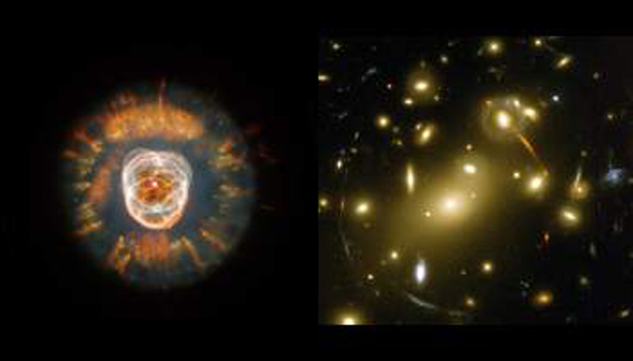 NGC 2392 and Abell 2218