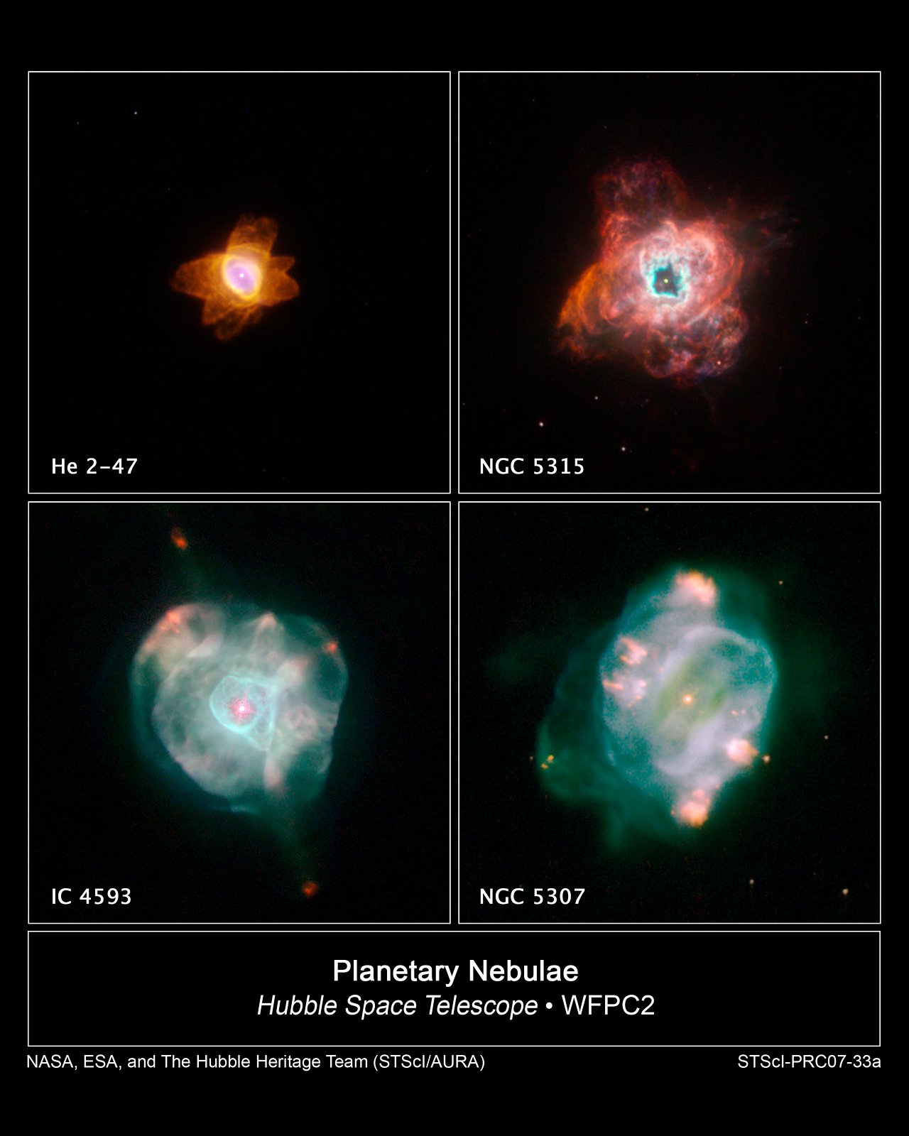 Hubble captures stars going out in style