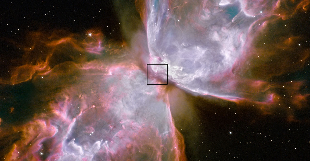 Central star in Bug Nebula found