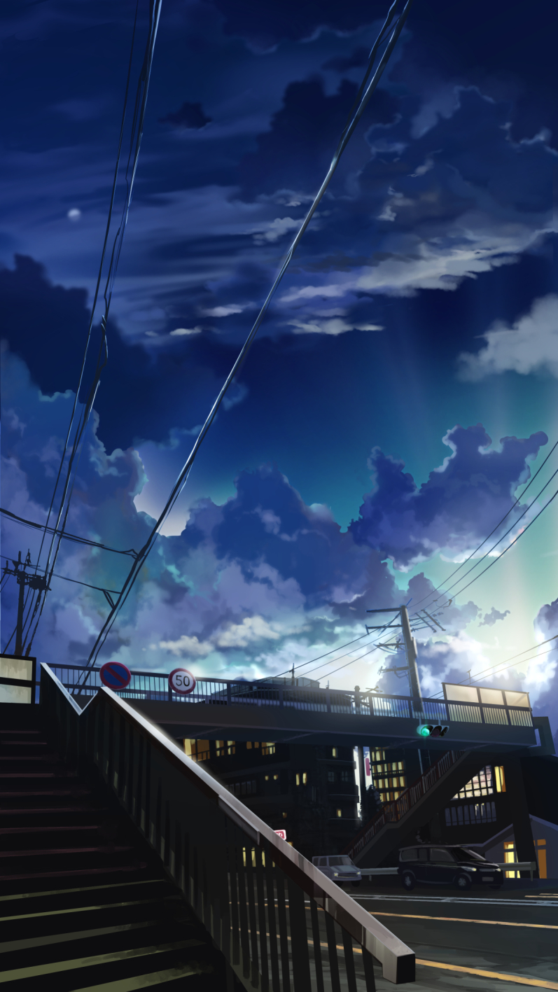Blue Sky & Car