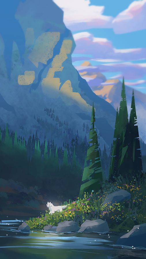 Bush & Cloudy Sky