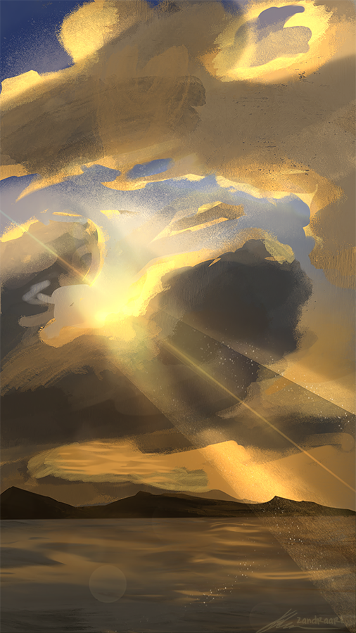 Artist Name & Cloudy Sky