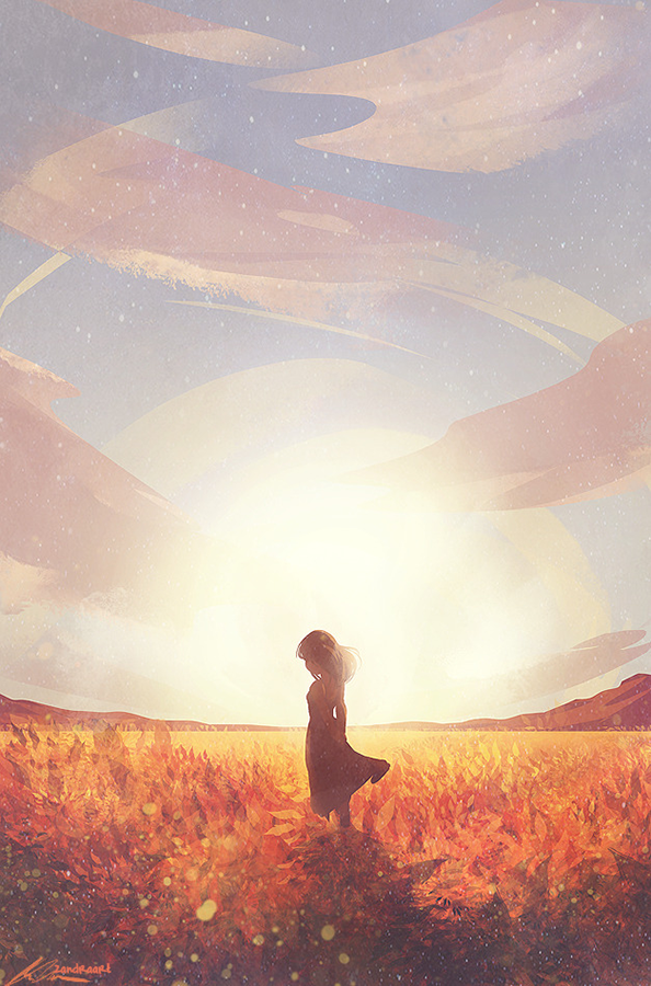Artist Name & Cloudy Sky