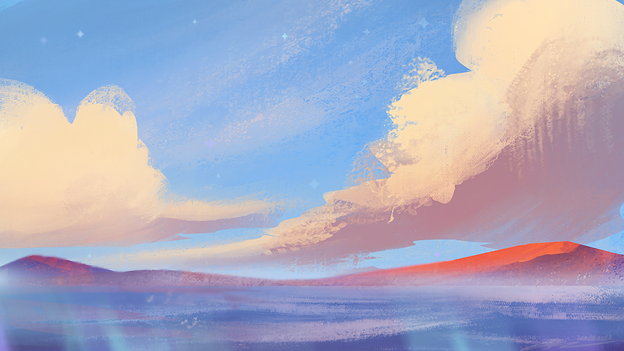 Cloudy Sky & Lake
