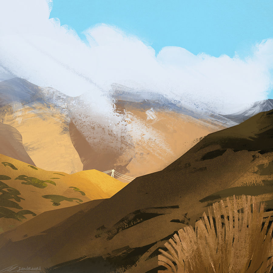 Blue Sky & Bush
