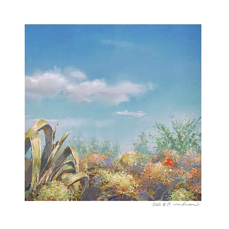 Blue Sky & Bush
