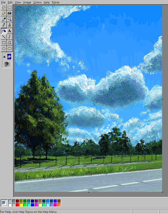 Cloudy Sky & Forest