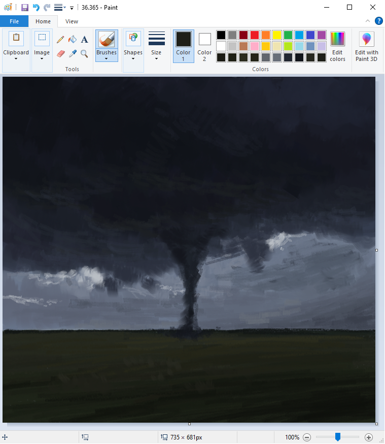 Cloudy Sky & Dark Cloud