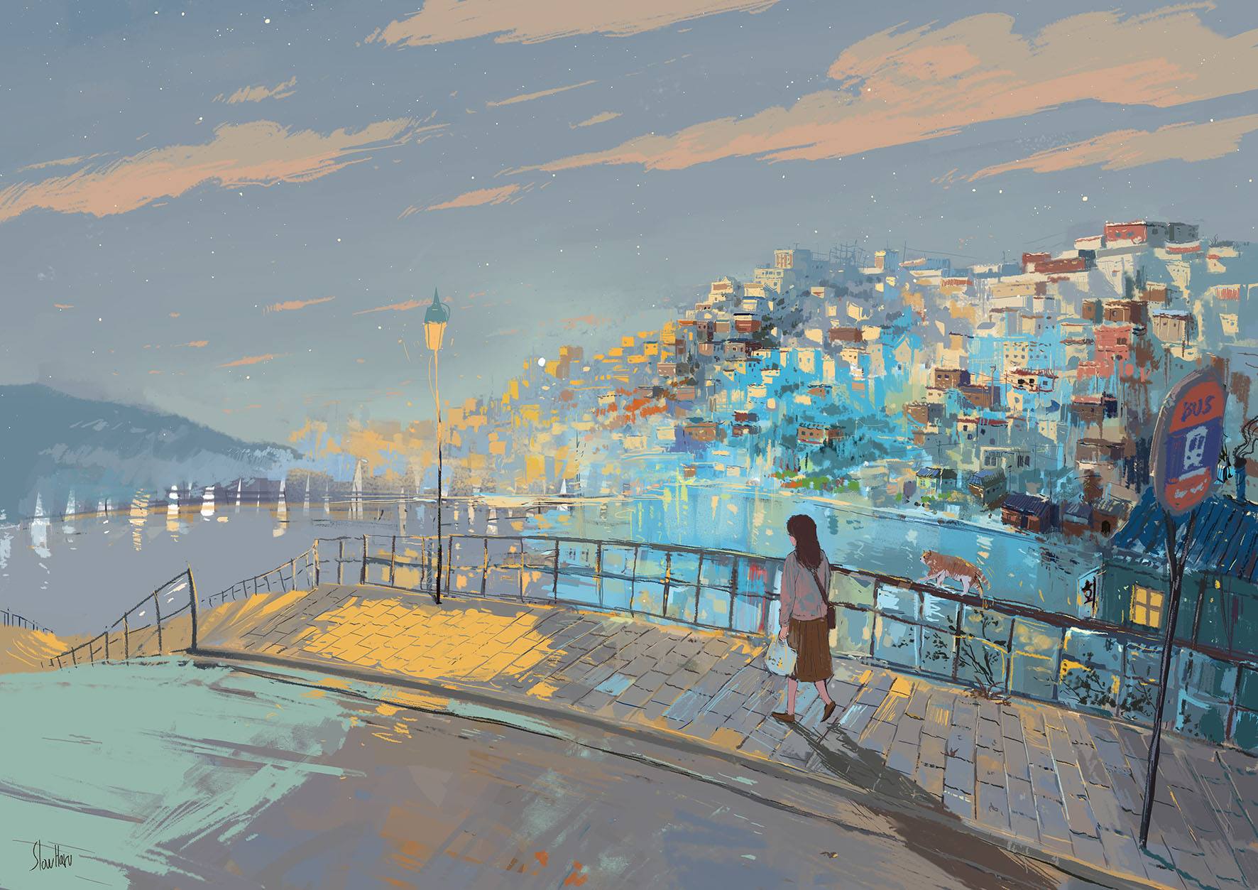 1Girl & Blue Sky