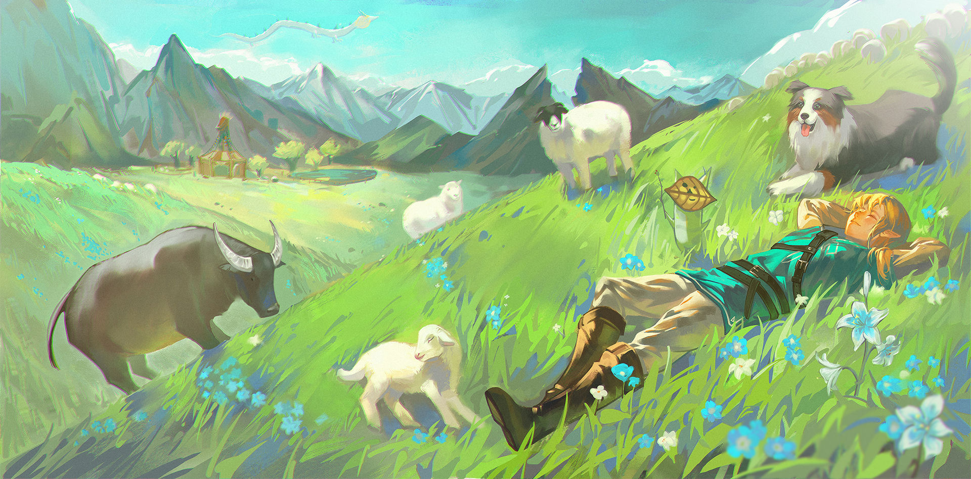 Baby Animal & Blue Sky