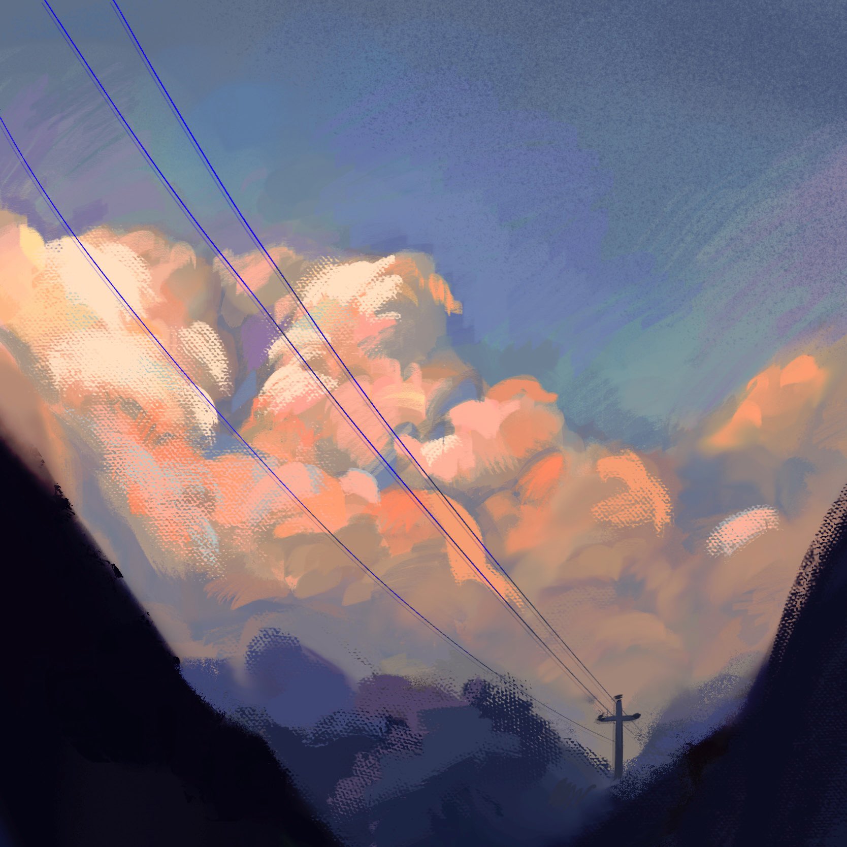 Blue Sky & Cloudy Sky