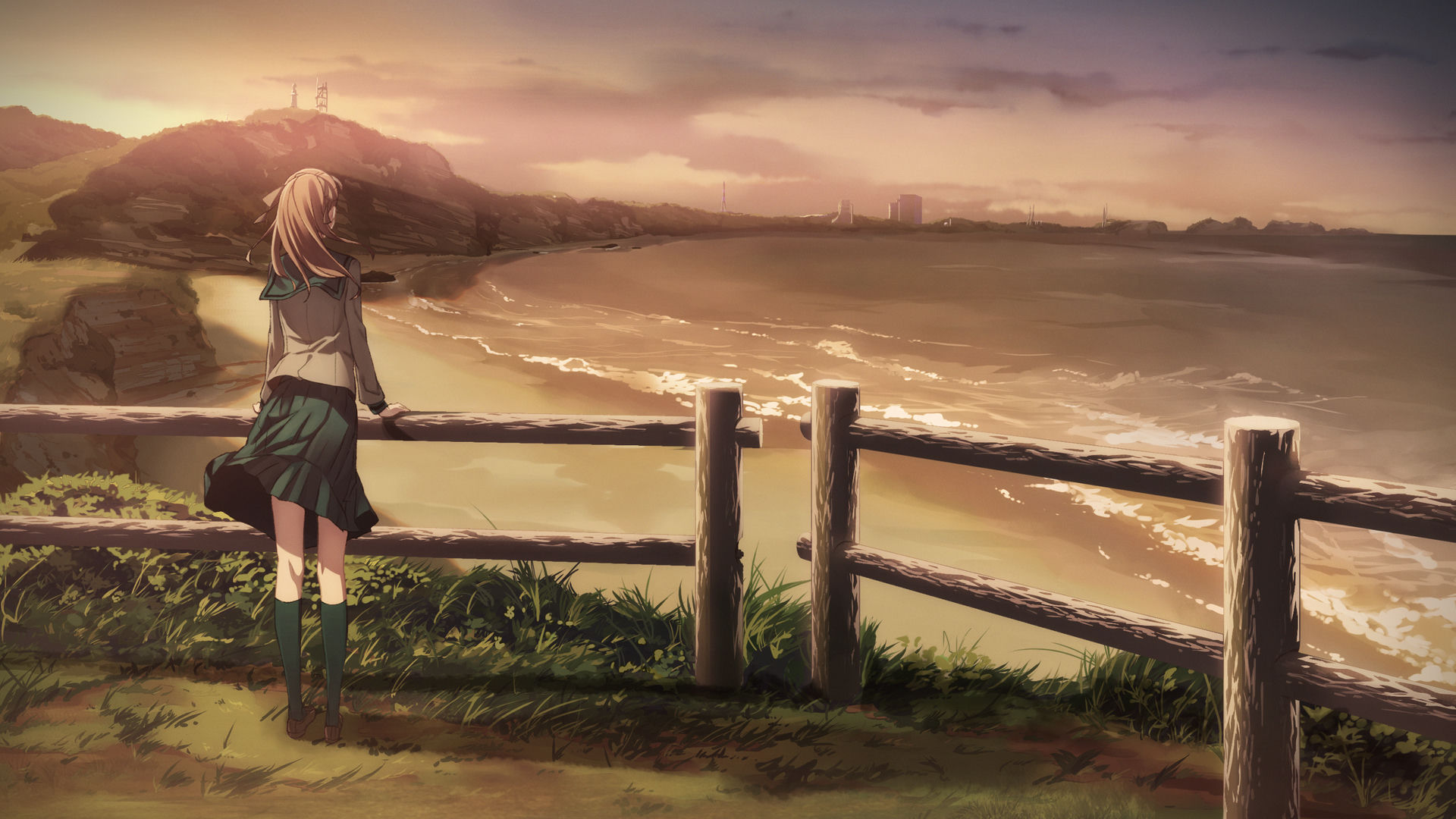 1Girl & Against Fence