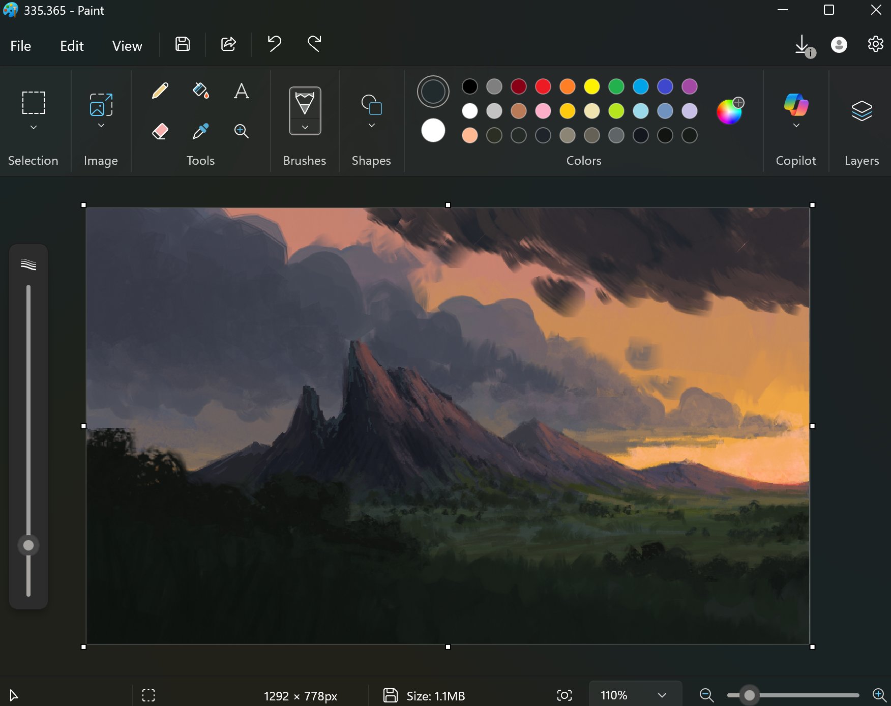 Cloudy Sky & Forest