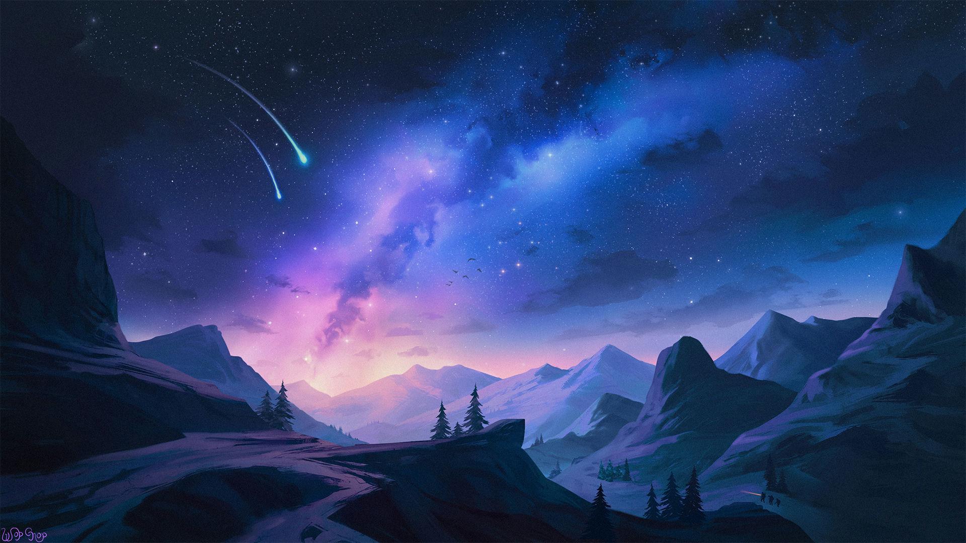 Blue Sky & Falling Star