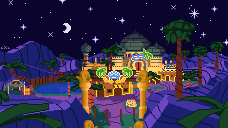 Crescent Moon & Fence