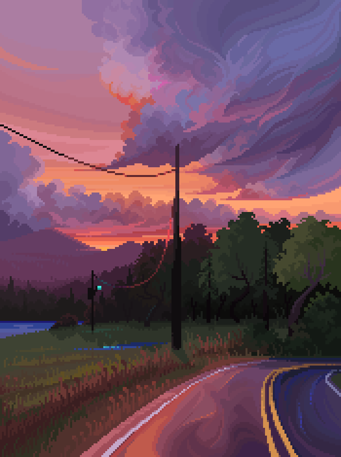 Gradient Sky & Grass