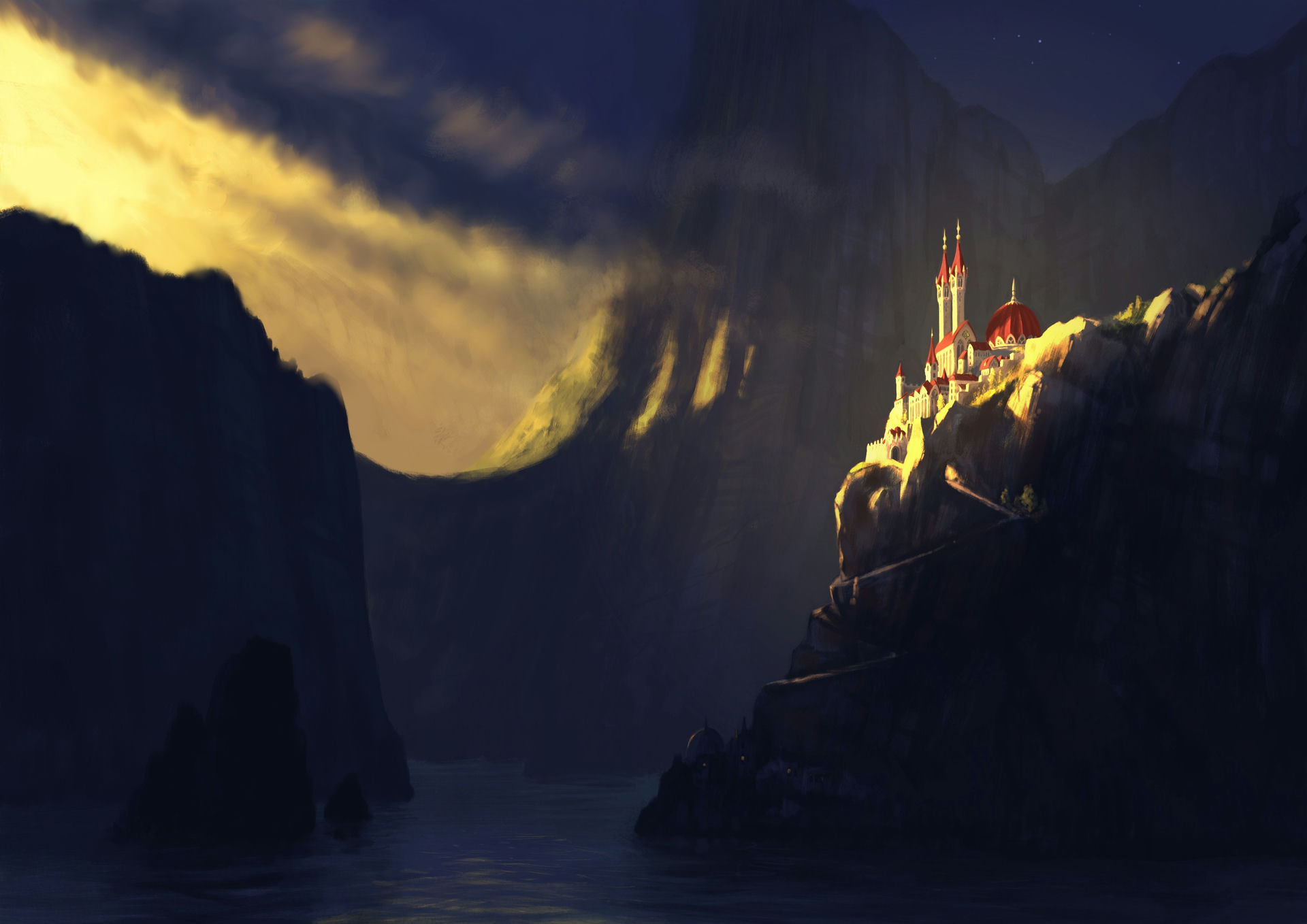 Building & Cliff