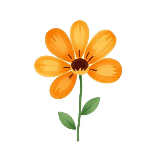 Vibrant Minimalist Dandelion in Full Bloom
