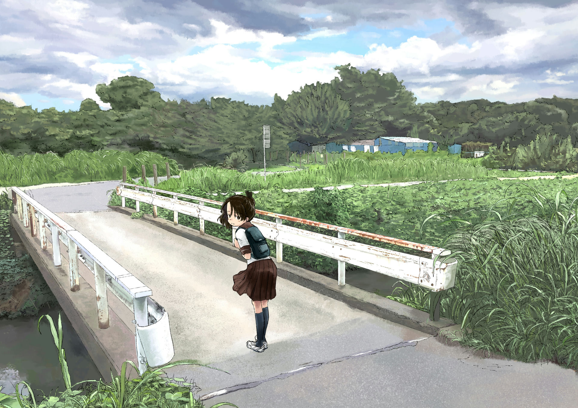 1Girl & Backpack