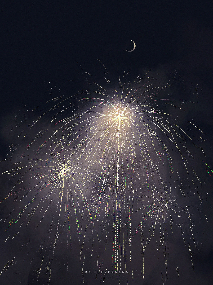 Artist Name & Crescent Moon