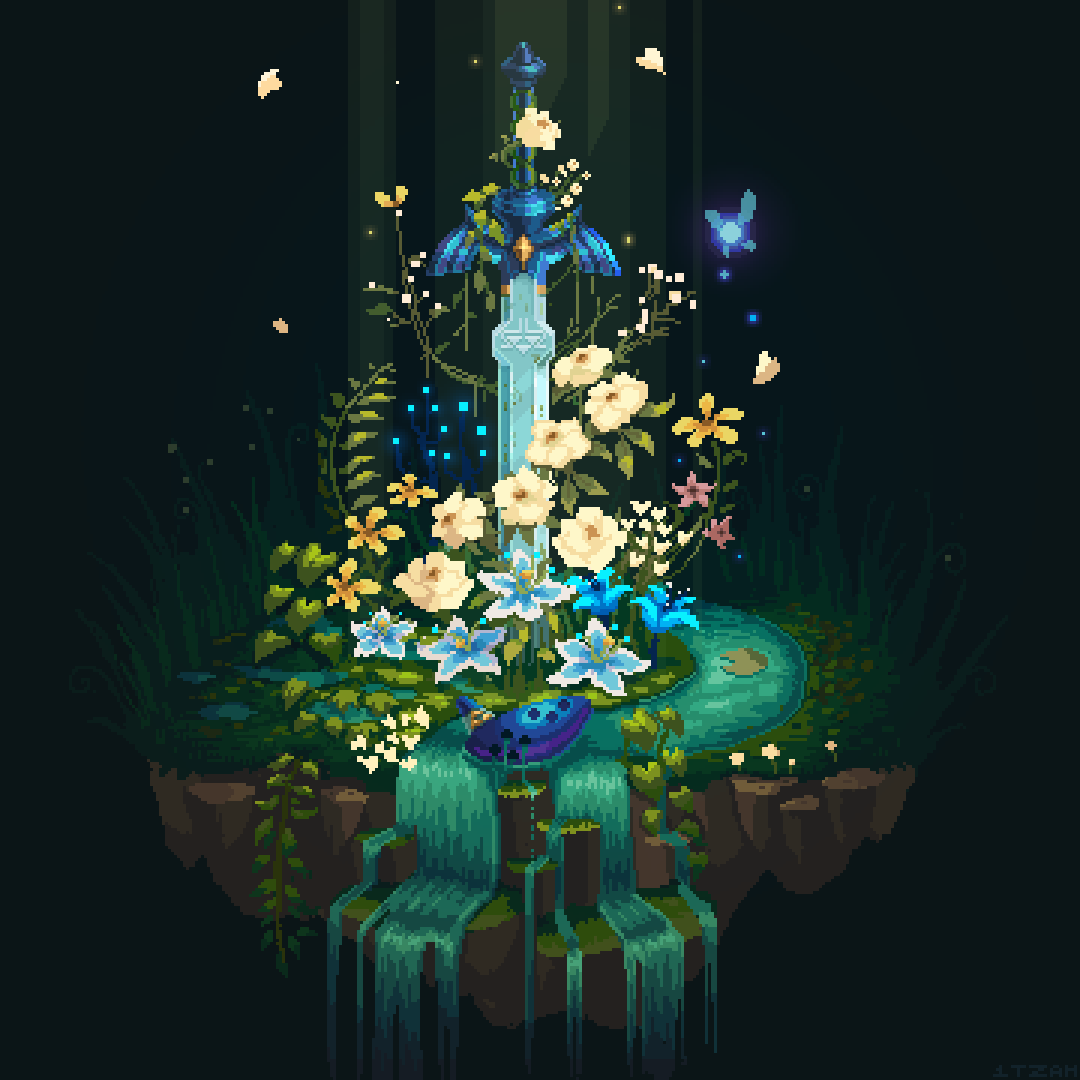Blue Flower & Fairy